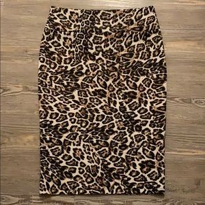 INC International Concepts Leopard Skirt